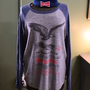 Lucky Brand Thermal Budweiser Tee